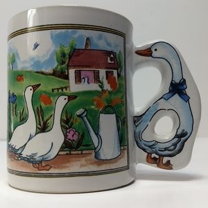 VTG " goose" ceramic pottery mug